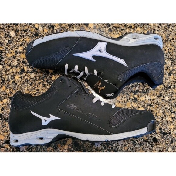 Mizuno Men’s 9-Spike Advanced Mizuno Pro Elite Baseball Cleats Black - Size 15 - Picture 10 of 14